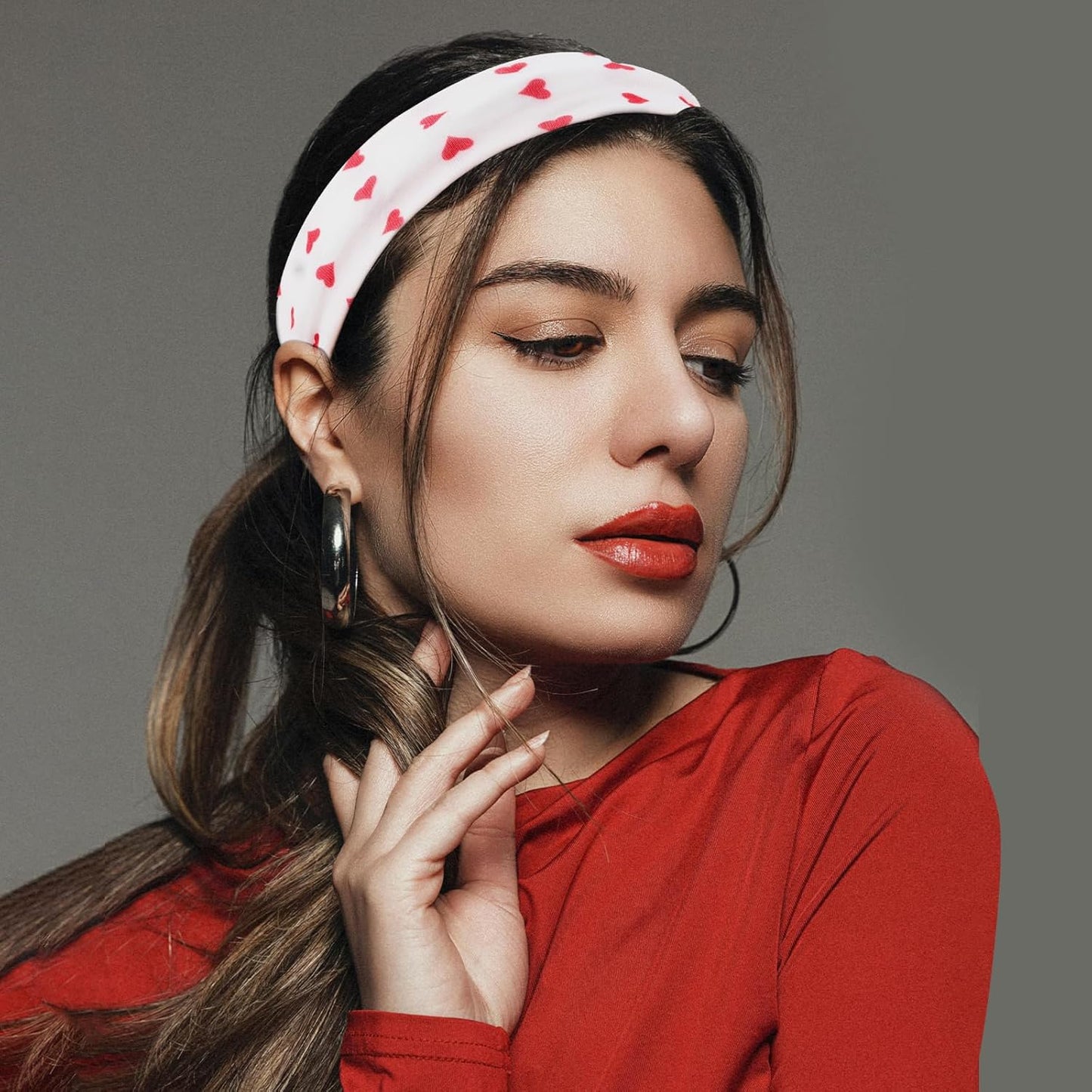 6 Piece Non Slip Elastic Floral Hairbands