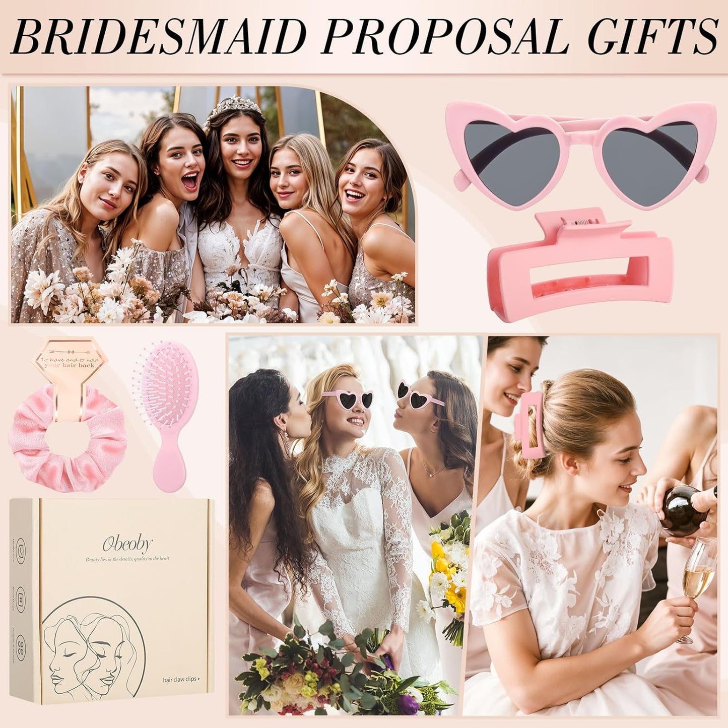 Bridesmaid Proposal Gifts Bridesmaid Hair Claws