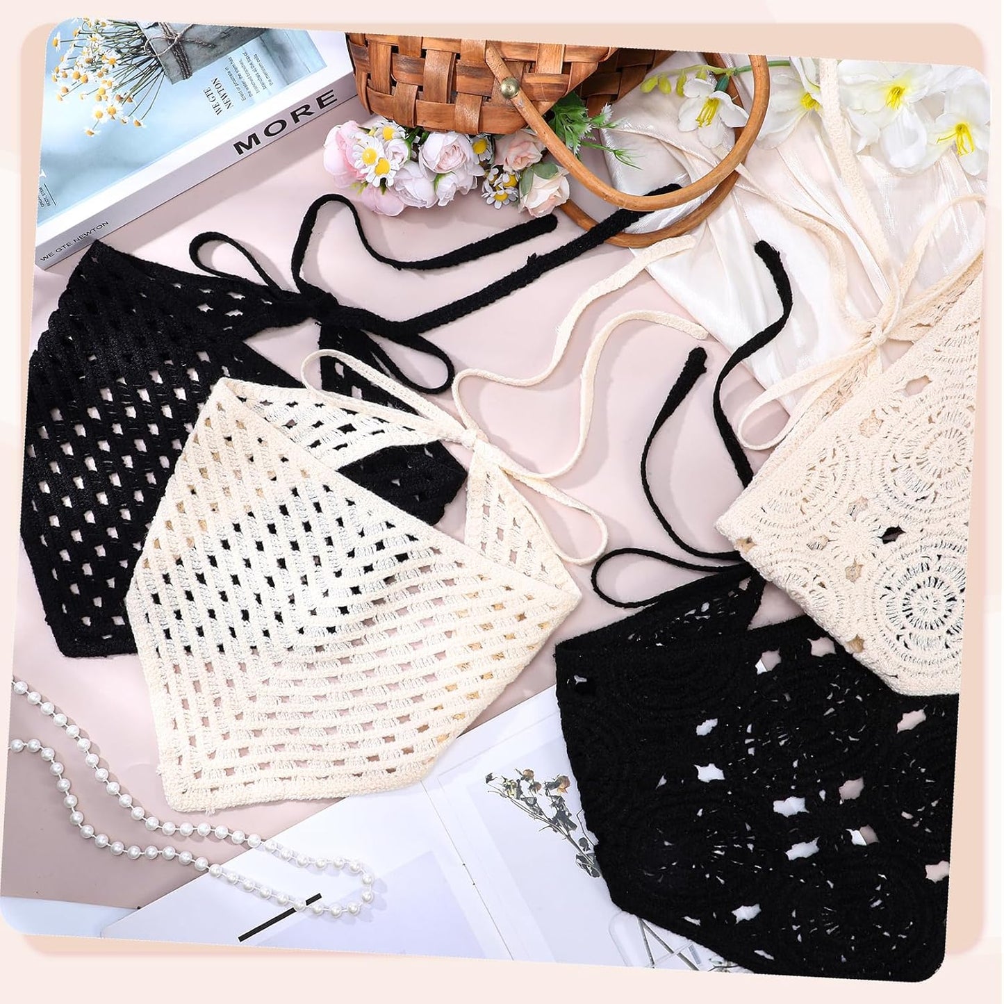 Crochet Bandanas Headscarf