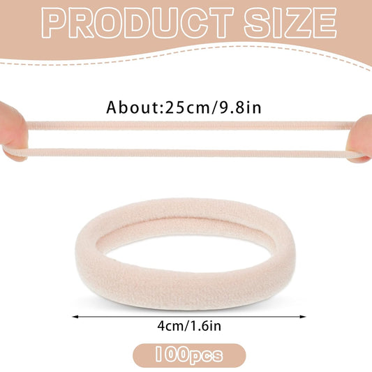100PCS Blonde Hair Ties