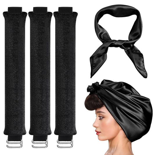 3 Pack Heatless Curling Rod
